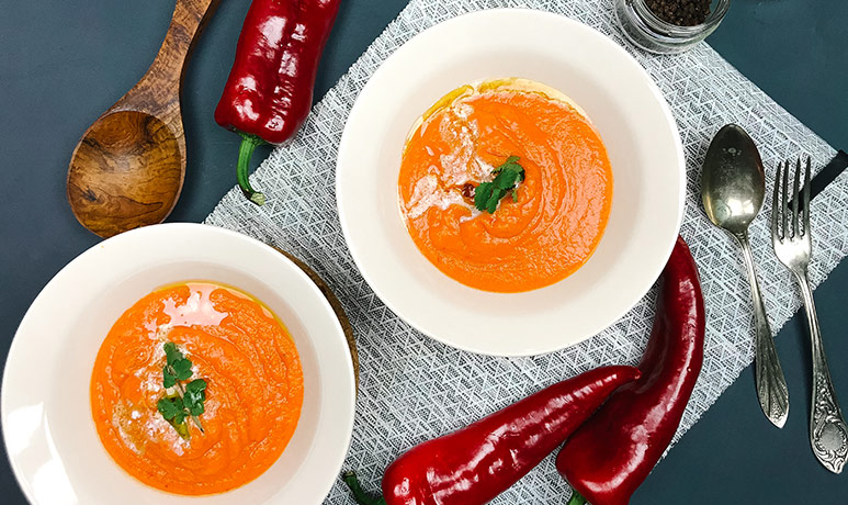 Гарбузовий суп з болгарським перцем і розмарином - Рецепт від Pyramida