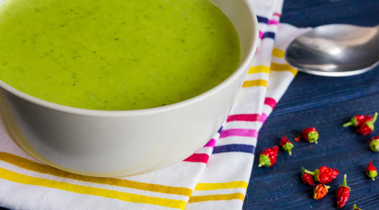 Крем-суп з зеленого горошку та м'яти - Рецепт від Pyramida